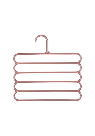 Çok İşlevli 5 Katmanlı Pantolon Askısı Tutucuları Pantolon Askısı Depolama Rafı Elbise Askısı Yerden Tasarruf Sağlayan Gardırop Dolap Düzenleyici Kahverengi