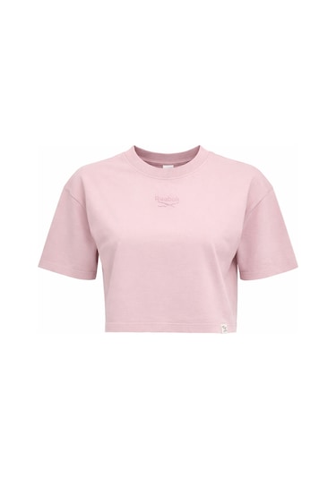 Reebok Sally Tee Pudra Kadın Kısa Kol T-shirt 000000000102690243 Pembe