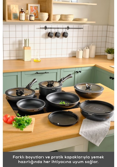 Karaca  Biodiamond Easy Clip 13 Parça İndüksiyon Tabanlı Tencere Seti