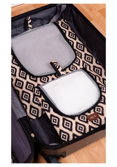 6'lı Bej Valiz Düzenleyici I Bavul Içi Organizer Set I Seyahat Hurcu Xxxxx Bej