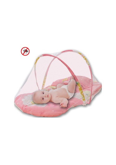 Katlanabilir Bebek Cibinlik Sineklik Seti, 92 cm - Pembe