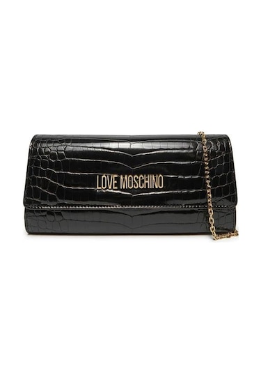 Love Moschino Omuz Çantası Croco Jc4294pp0lkj0000 Siyah