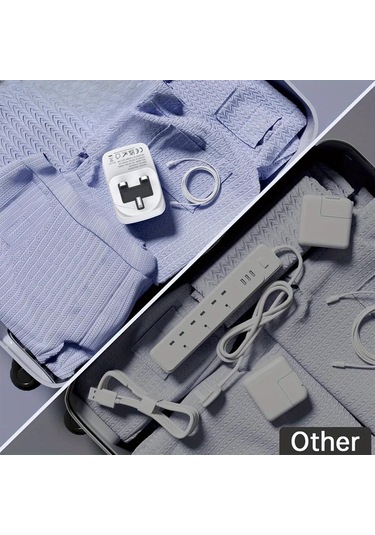 Motion003 365 İngiltere Almanya Seyahat Adaptörü 3 Usb 1 Usb C 34a Tip G Priz İngiltere İrlanda Dubai Maldivler Katar Malezya 1 Çıkışlı