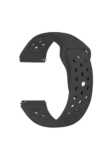 Samsung Galaxy Watch 42Mm (20Mm) Krd-02 Silikon Kordon-Siyah