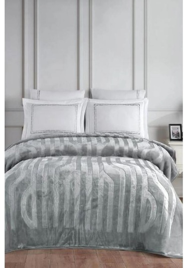 Agossa 6 Parça Battaniye Seti Gri Gri