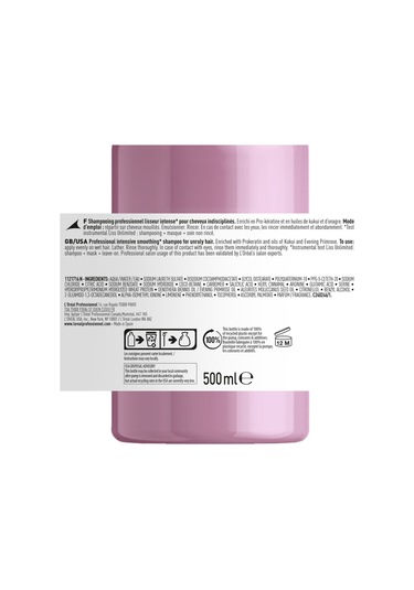 L'Oréal Professionnel Serie Expert Liss Unlimited Elektriklenme Karşıtı Yumuşaklık Veren Şampuan 500 ML