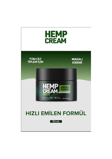 İnova Cosmetics Hemp Cream Kenevir Yağlı  ve Masaj Kremi 50 ML