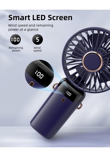 Jialan Taşınabilir El Vantilatörü, Pille Çalışan Fan, Tabanlı, 8