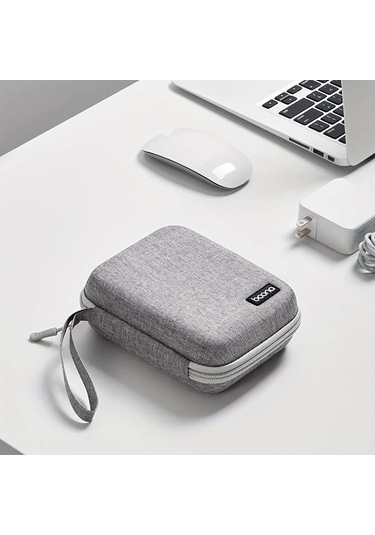 Topshop1 Siyah Eva Sert Kabuklu Fare Şarj Cihazı Kulaklık Saklama Çantası