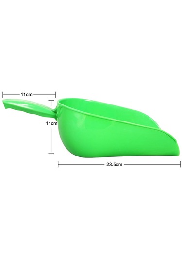 Homyl Pet Food Un Green Için Plastik Kürek Yemi Yeşil