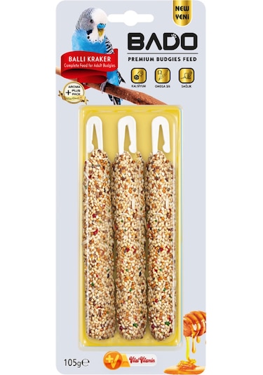 Bado Muhabbet Kuşu Krakeri Ballı 105gr