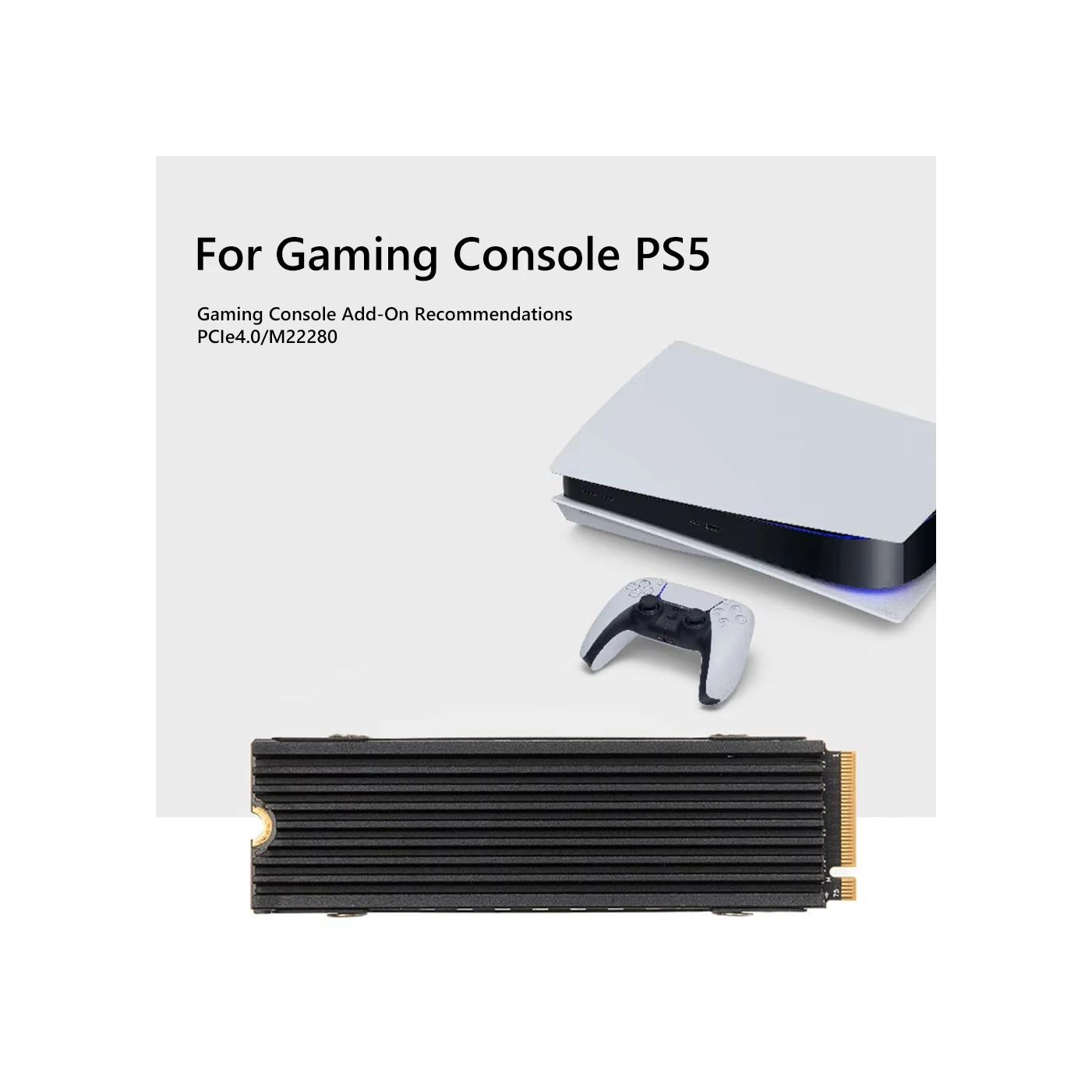 Sones Finalcool M.2 2280 Nvme Ssd Radyatör Alüminyum Isı Emici Masaüstü Pc Ps5 İçin