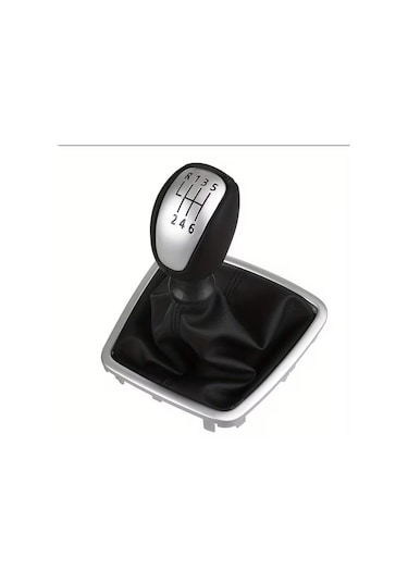 Laguna Mk3 2007-2015 İçin Araba Vites Topuzu Kılıfı Suni Deri Siyah