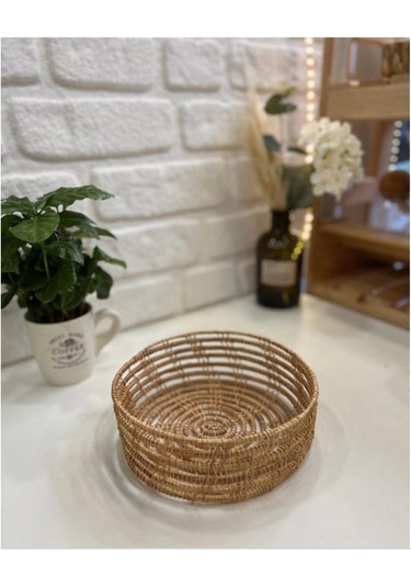4 Lü Bambu Örgü Sepet