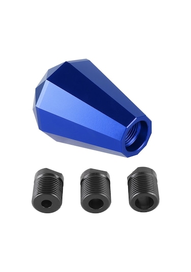 Sones Evrensel Araba Elmas Şekli Metal Vites Topuzu Mavi