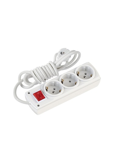Nead-3014-3a - 3'lü Anahtarlı Topraklı Priz 3 Mt 3