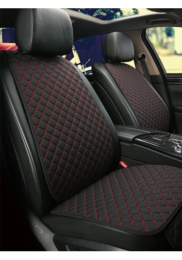 Land Range Rover Evoque İçin İçin Uyumlu 2 Li Koltuk Minderi Siyah Kırmızı