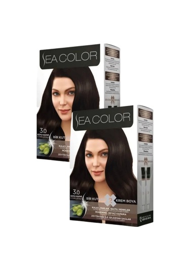 Sea Color 3.0 Saç Boyası Koyu Kahve 2 x 100 ML