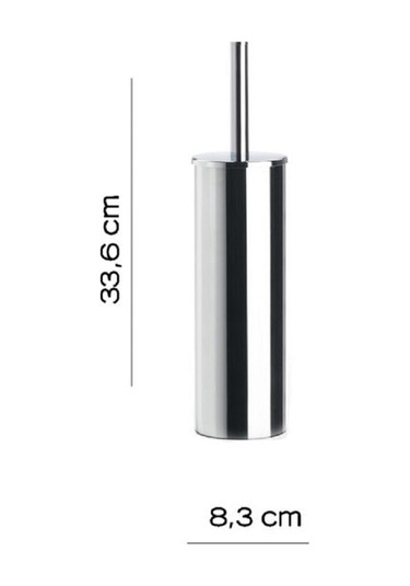Mercurio Tuvalet Fırçalık, Yerden - Parlak Paslanmaz Çelik Parlak Paslanmaz Çelik