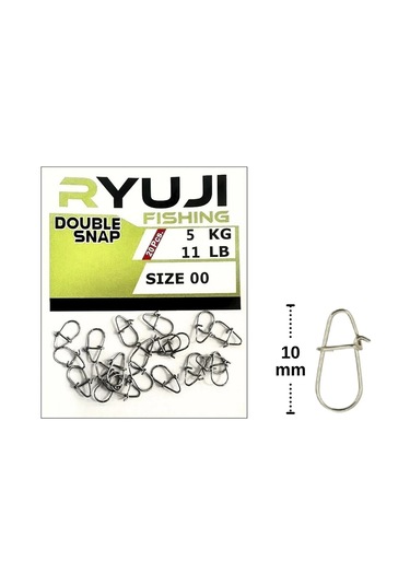 Ryuji Japanese Double Snap Klips No:00 20 Adet