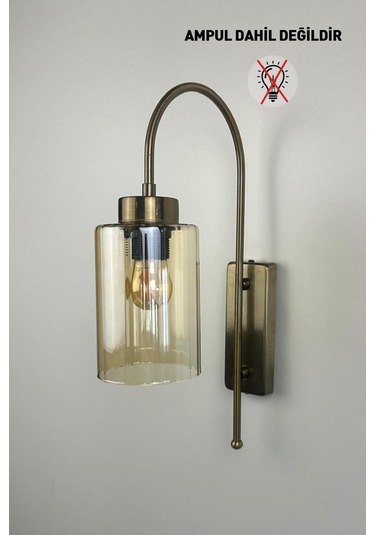 Vetra Bal Rengi Cam Aplik Duvar Lambası Modern Otel Cafe Vintage Salon Yatak Odası Merdiven Retro Bal