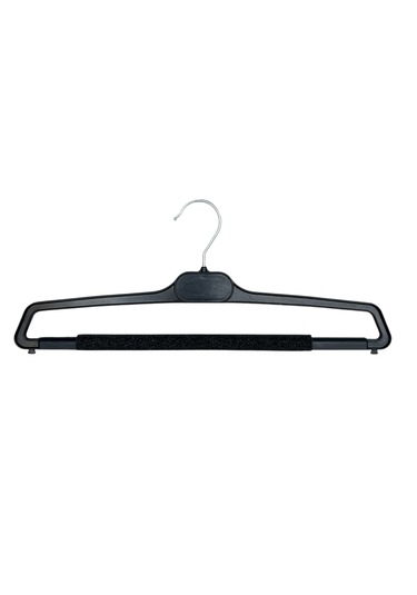 Pantolon Askısı, Süngerli Pantolon Askısı Siyah, 10 Adet Siyah