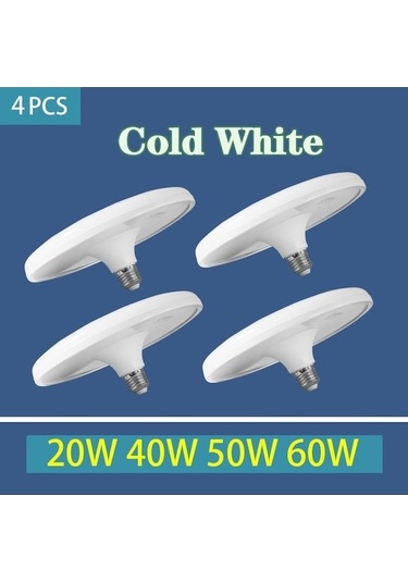 Novahub Canmeıjıa Süper Parlak Ufo Led Ampul E27 220v 20w 40w 50w 60w Enerji Tasarruflu Ufo Işık Tavan Işıkları Mutfak Oturma Odası İçin 50w 4pcs 4pcs