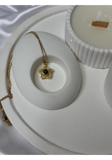 Her Dilde Seni Seviyorum Yazan Çelik Kolye Gold