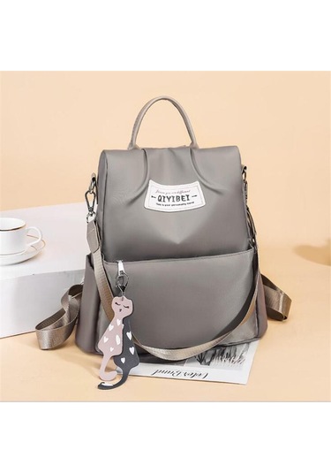 Kadınlar İçin Oxford Sırt Çantası Yüksek Kapasiteli Hırsızlık Önleyici Fermuarlı Seyahat Büyük Günlük Sırt Çantası Kolye Red Kırmızı