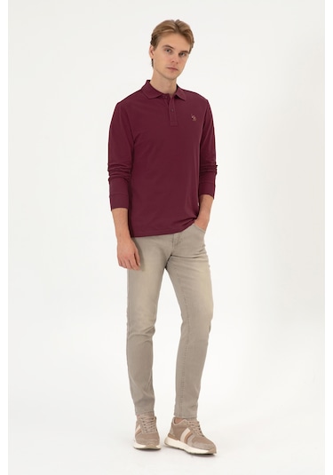 U.s. Polo Assn. Erkek Plum Sweatshirt 50313772-vr177 New Plum