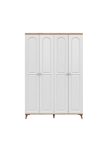 Bohem 4 Kapaklı Komple Mdf Gardırop - Elbise Dolabı