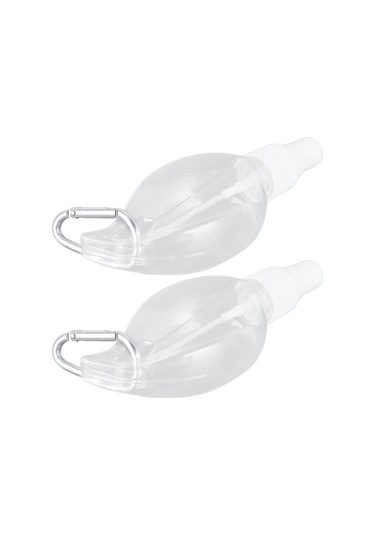 Hangfox 50ml Pet Plastik Sprey Şişe, Seyahat Anahtarlık Eşliği, 2 Adet/set, Transparent, Sıvı Sabun/el Dezenfektanı İçin, Kaçırmaz, Yeniden Kullanılabilir Anahtarlık Rengi Rastgele Diğer