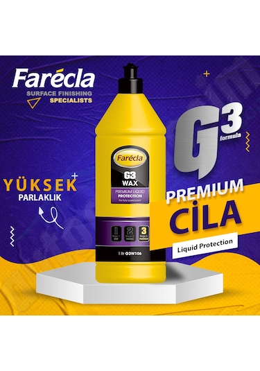 Farecla G3 Premium Wax Cila 1 Litre Uygulama Pedi