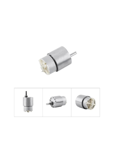 Vkemall 37mm 12v Dc Mikro Geri Dönüşlü Motor, 3.5-70rpm Hız Aralığı, Yüksek Tork, 1:30-1:360 Redüksiyon Oranı