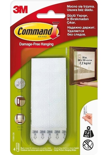 3M Command 17206 Cırt Bant Büyük Boy