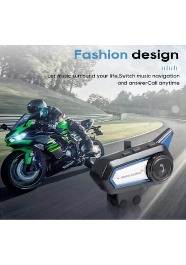 Trendooze Su Motosiklet Kulaklık Kask Kablosuz Interkom İçin Geçirmez Bt31 Bluetooth 5.0 Fa