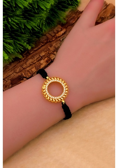 Çeyrek İçin Bileklik Kadın Çeyrek Altın Takılan Bileklik Bt060 Sarı