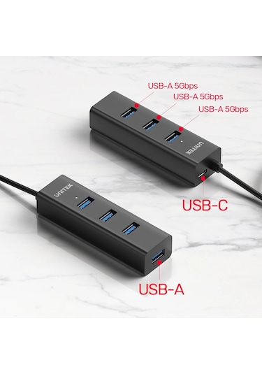 Unitek 4-in-1 Usb-a 5gbps Hub Y-3089v01 Ttkunı0017