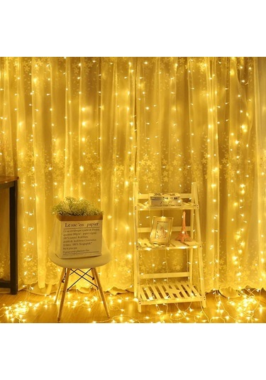 2x2 Metre 320 Led 8 Fonskiyonlu Atif Led Günışığı Perde Siyah