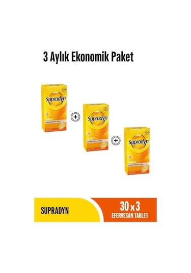Supradyn Daily 3 x 30 Efervesan Tablet