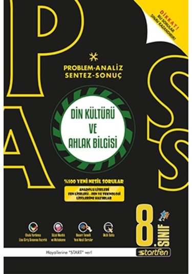 StartFen 8. Sınıf Din Kültürü ve Ahlak Bilgisi PASS Soru Bankası