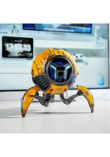 Gravastar Mars Pro 20w Bluetooth Hoparlör, Taşınabilir Stereo Ses Bombası, Rgb Işıklı, 2 Adet, Sarı