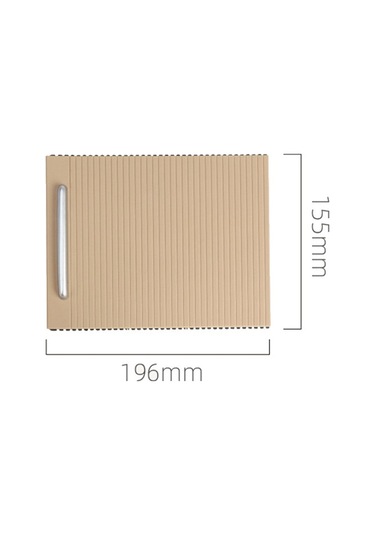 Ön Orta Sürgülü Panjur Bardak Tutucu Stor Perde Kapağı Siyah