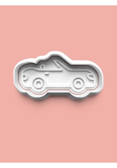 Arabalar Kurabiye Kalıbı Ve Şeker Hamuru Kalıbı 4'lü Set