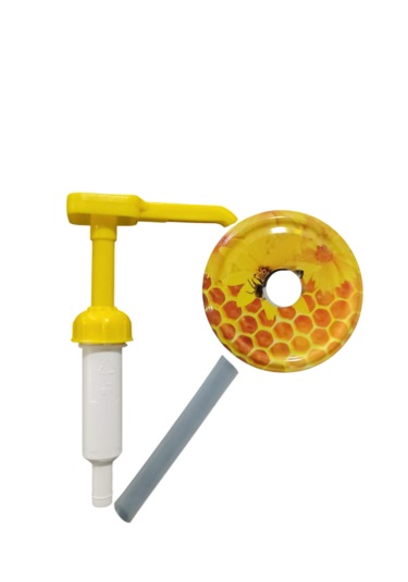 Lyson Kavanoz Tipi Bal Pompası, Sade, Ly-doz1 Beyaz - Sarı