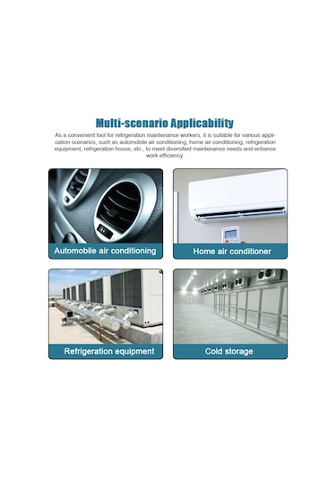 Suofeng Çift Değerli Klima Ve Soğutma Sistemi Basınç Ölçer, R22 R134 R404 Gazları İçin Ayarlanabilir Bakım Aracı