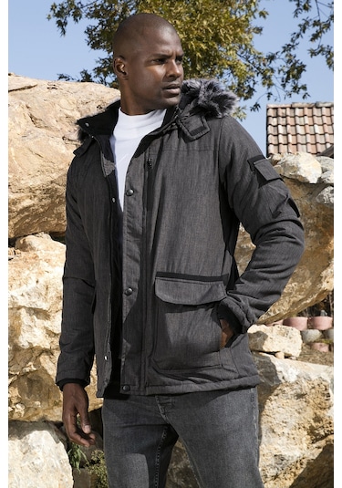 Buratti Peluş Astarlı Suya Ve Rüzgara Dayanıklı Soğuk Geçirmez Slim Fit Erkek Mont 5711051 Füme Buratti Peluş Astarlı Suya Ve Rüzgara Dayanıklı Soğuk Geçirmez Slim Fit Erkek Mont 5711051 Füme