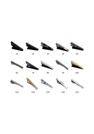 Padalink Erkek İş Giyim Kravat Klipsi - Çelik Materyal, Elektroplating İşlem, Hassas Pürüzsüz, Alerji Yok, Konforlu Taşım, Gümüş Çiçek Desenli Çok Renkli