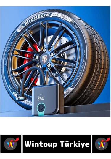 Premium Yüksek Basınçlı Motosiklet Bisiklet Top Lastik Şişirme Şarjlı Dijital Ekranlı Hava Kompresör