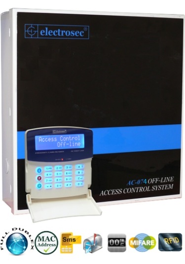 Electrosec Ac-074eth Güvenlik Amaçlı Off-line Ve Online Kartlı Geçiş Sistemi